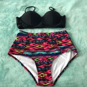 NEW. Never been worn. Cupshe high waisted bikini.